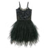 Little Princess Feathers And Ruffles Dress - Little Palace Store